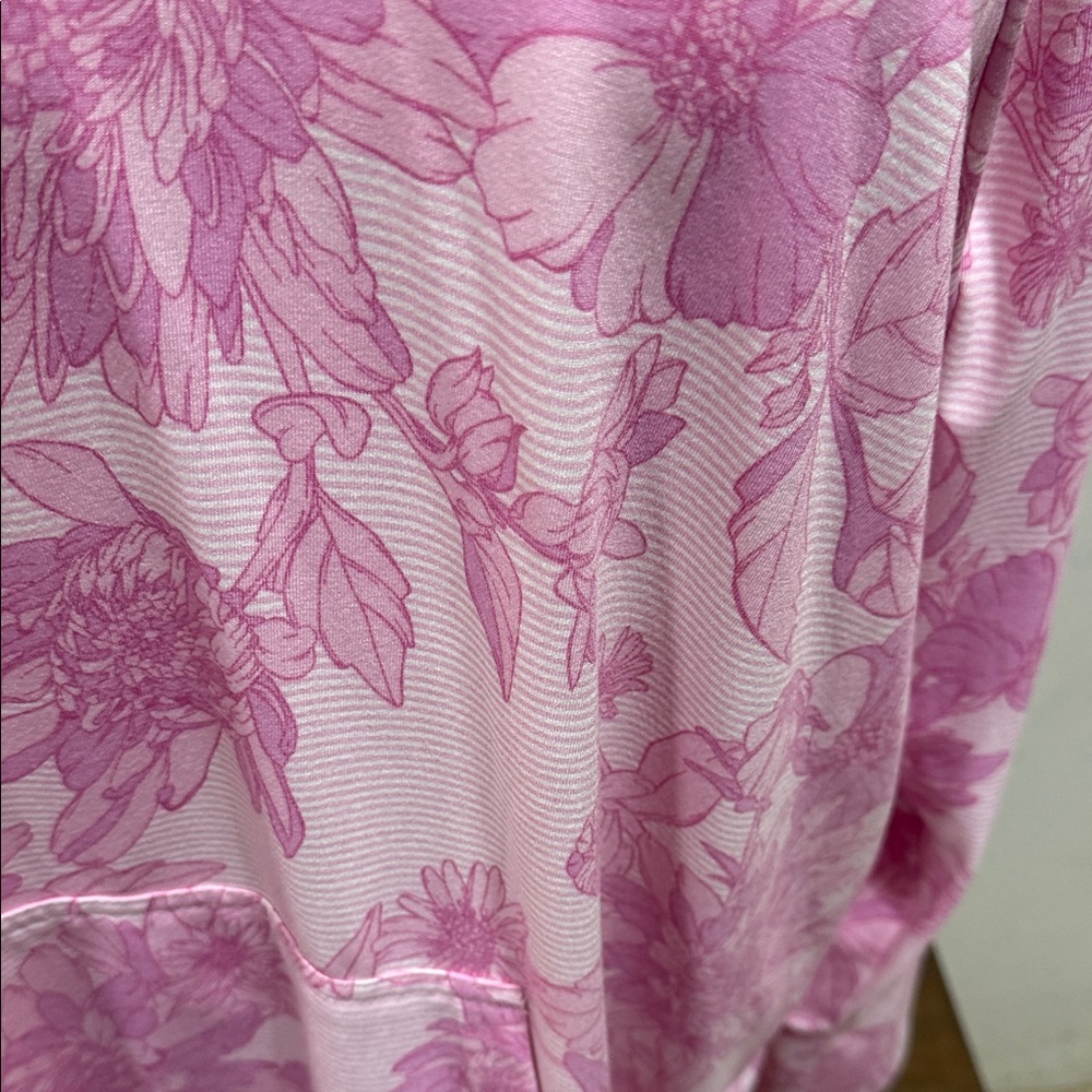 LuLaRoe Pink Floral Hoodie - Picture 3 of 7
